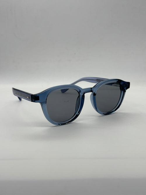 Moscot rond bleu