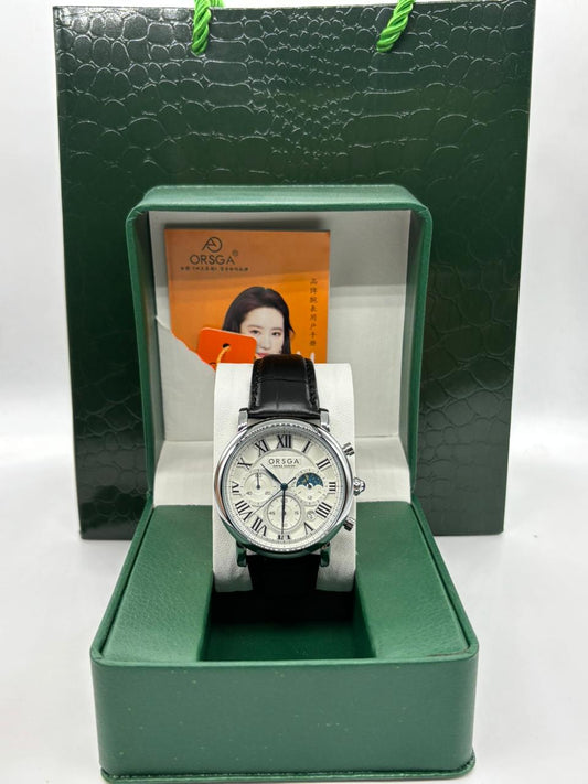 ORSGA chronographe bracelet en cuir